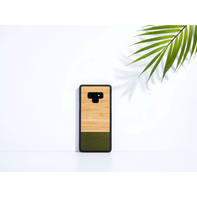 Smartphone-Hülle man and wood für Samsung Galaxy Note 9 — Bambuswald Schwarz
