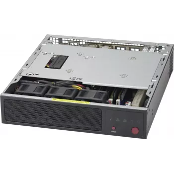 Super Micro Supermicro SC101F - Ultra Small Form Factor - Mini-ITX - ohne Netzteil - Schwarz (CSE-101F)