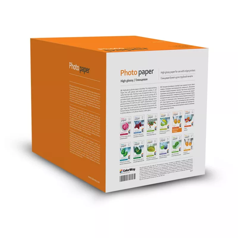 Fotopapier ColorWay 10×15 cm glänzend 230 g/m², Packung für Fotodruck