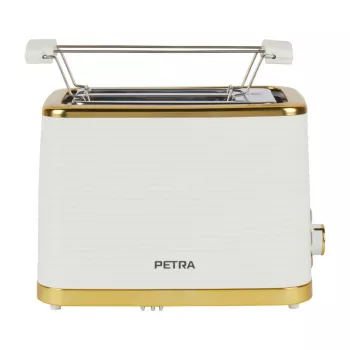Toaster Petra PT5032WVDE 2-Scheiben, kompakter elektrischer 2-Schlitz-Toaster
