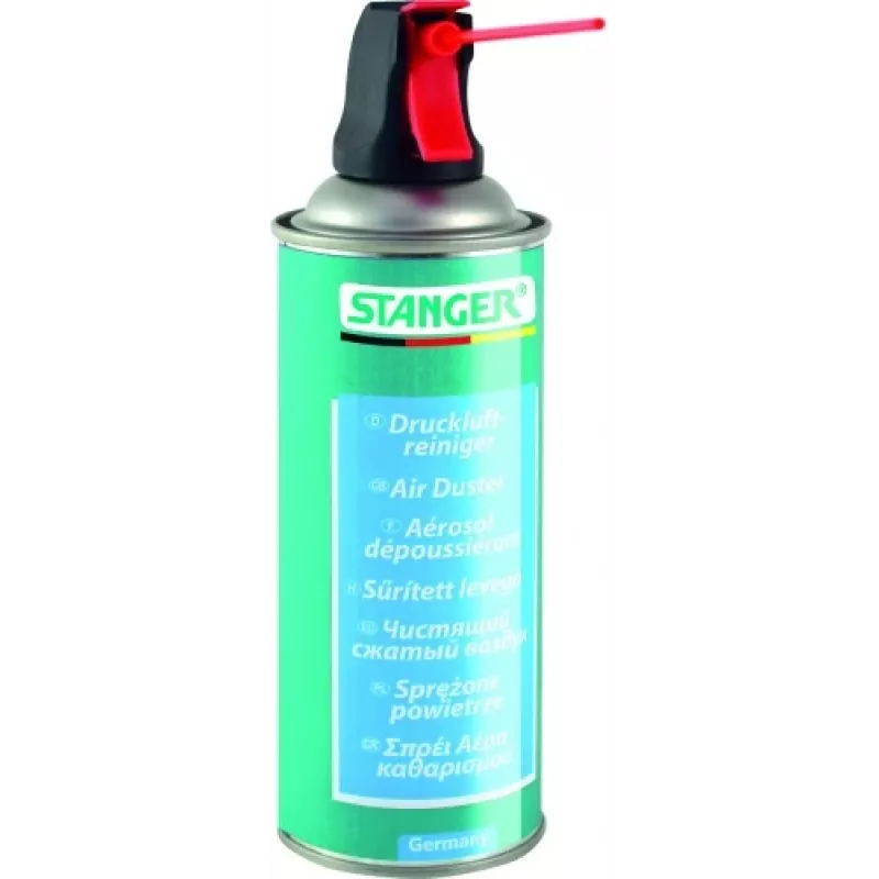 Druckluftspray Stanger Air Duster 400 ml – Modell 55030001, Aerosoldose für Elektronikreinigung