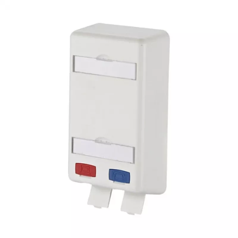 METZ CONNECT BTR E-DAT modul 8/8(8) APF - Installationskasten Netzwerkoberfläche - Pure White - 2 Ports (1309150102-E)