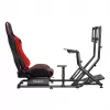 Racing-Cockpit huzaro Speed 6.0 mit verstellbarem Sitz, Stahlrahmen, 30°–90° Winkel, unterstützt bis zu 120 kg, rot, 1080×1360×560 mm