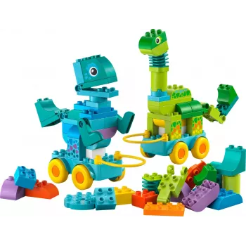 Konstruktionsspielzeug LEGO DUPLO 10451 Dinosaurier auf Rädern 3-in-1-Set, 108 Teile, Alter 3+, Höhe 220 mm