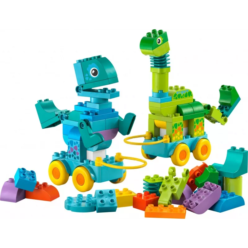 Konstruktionsspielzeug LEGO DUPLO 10451 Dinosaurier auf Rädern 3-in-1-Set, 108 Teile, Alter 3+, Höhe 220 mm