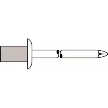 Blindniet GESIPA 4×8,0 mm Al/A2 CAP Standard, 500 Stück