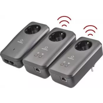 Powerline-Adapter-Kit Renkforce PL600D 500 MBit/s für kabelgebundenes Netzwerk über das Stromnetz