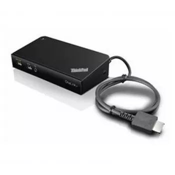 Lenovo 40A40090EU Laptop-Dockingstation/Port-Replikator Kabelgebunden USB 3.2 Gen 1 (3.1 Gen 1) Typ-A Schwarz