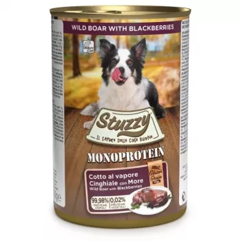 STUZZY Monoprotein Wildschwein - Nassfutter für Hunde - 400 g