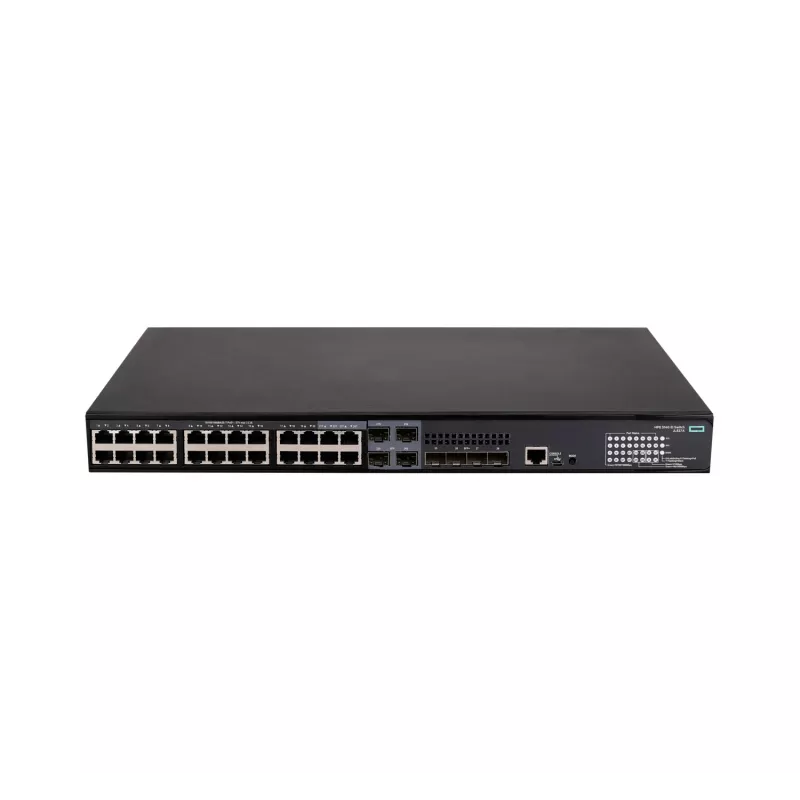 HPE - FlexNetwork 5140 24G PoE+ 4SFP+ EI - Switch - L3 - Smart - 24 x 10/100/1000 (PoE+) + 4 x Combo 10/100/1000Base-T (PoE+) / 100/1000Base-X SFP + 4 x 10 Gigabit Ethernet / 1 Gig