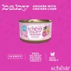 Nassfutter für Katzen Agras Pet Foods Schesir Baby in Brühe 70 g — Huhn, getreidefrei, für Junge Katzen