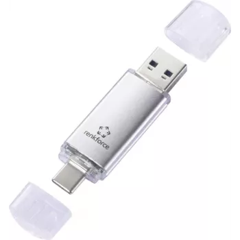 Renkforce RF-USBOS-220 USB-Stick 32 GB Silber RF-6684362 USB-A, USB-C® (RF-6684362)