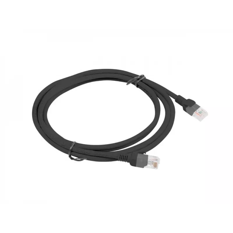 Netzwerkkabel LANBERG PCU6-10CC-0200-BK Cat5e U/UTP RJ-45 — 2 m, Schwarz