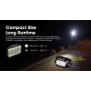 Stirnlampe Nitecore NU30 — kompakte, tragbare LED-Stirnlampe, bis zu 500 Lumen, mehrere Leistungsstufen, Rotlichtmodus