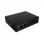 Unmanaged Industrial PoE Switch LANBERG ILGE-4P-2S-90 — 1xBT, 3xAT, 2xSFP, DIN-Montage, Gigabit