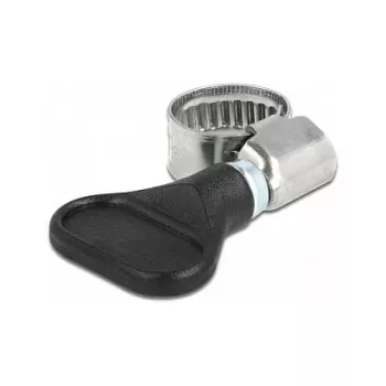 Schmetterlingsklemme DeLOCK 400 SS 8 - 12 mm 5 Stück schwarz