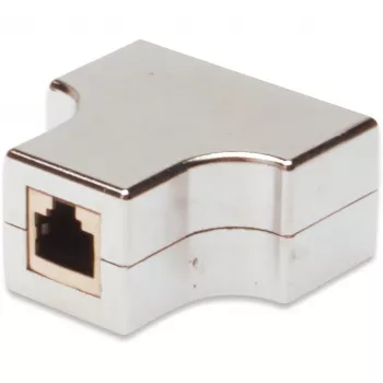 Netzwerkkabel Digitus CAT 5e RJ45 Modular-Kuppler geschirmt Grau