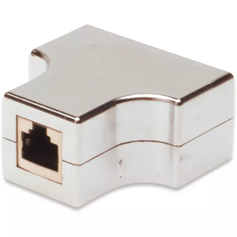 Netzwerkkabel Digitus CAT 5e RJ45 Modular-Kuppler geschirmt Grau
