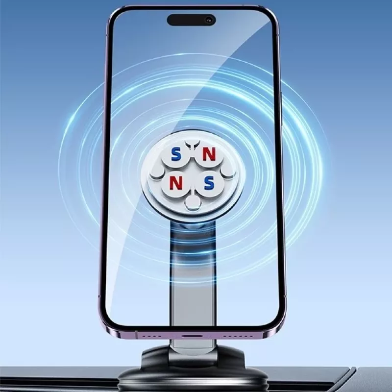 Magnetische Handyhalterung Awei X45 zur Montage an Windschutzscheibe und Cockpit, kompatibel mit Smartphones