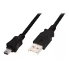 Digitus ASSMANN - USB-Kabel - USB Typ A, 4-polig (M) - Mini-USB, Typ B (M) - 1 m (USB / Hi-Speed USB) - vergossen - Schwarz (AK-300108-010-S)