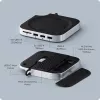 Satechi Laptop-Dock/Port-Replikator ST-GNMMES — kabelgebundener USB 3.2 Gen 2 Typ-C Hub, USB-A & SD, Silber
