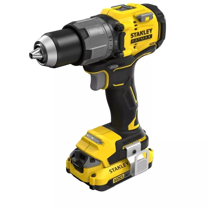 Akku-Bohrschrauber STANLEY FatMax V20 SFMCD726D2K 18V, 2x 2Ah Li-Ion, 80 Nm, 2-Gang, LED