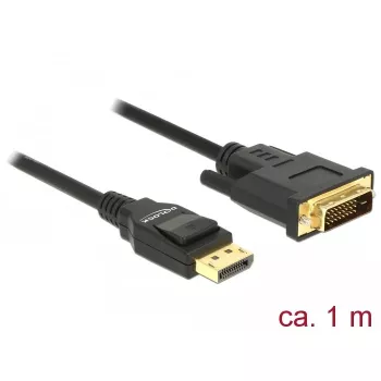 Video-Kabel-Adapter DeLOCK 85312 1m DisplayPort auf DVI-D Schwarz