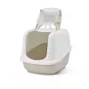 Überdachte Katzentoilette Savic Nestor Jumbo, Kunststoff, 66,5×48,5×46,5 cm, Kaffee/Weiß