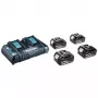MAKITA Netzteil KIT 18V (BL1850Bx4+DC18RD) MAKPAC