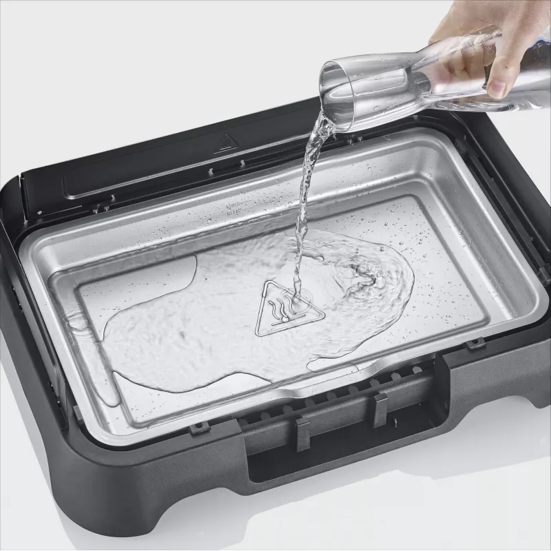 Tisch-Elektrogrill SEVERIN PG 8595 — 2000 W, rechteckige Grillfläche, schwarz