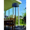TunaBone Elektrischer Stand-Terrassenheizer, Doppelte klare Halogen-Heizlampen | TB1821SH-01 | Terrassenheizer | 2100 W | Schwarz