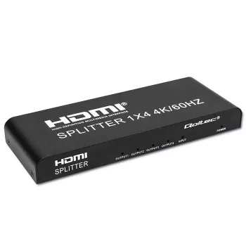Qoltec 51799 Aktiver HDMI-Splitter 4 x HDMI 4K x 2K | 6 Gb/s | 60 Hz