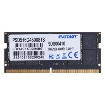 PATRIOT Memory Signature PSD516G480081S - 16 GB - 1 x 16 GB - DDR5 - 4800 MHz - 262-pin SO-DIMM