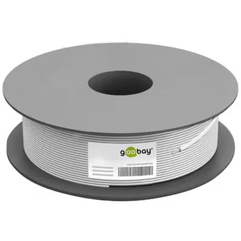 Wentronic Goobay CAT 6 Netzwerkkabel, U/UTP, Grau, 100 m - CCA, AWG 24/7 (Litze), PVC (93884)