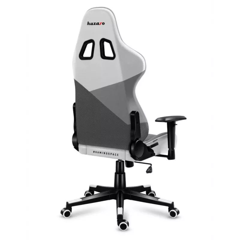 Huzaro Force 6.2 Stk.-Gamingstuhl Bucket-(Schalensitz) Grau, Weiß