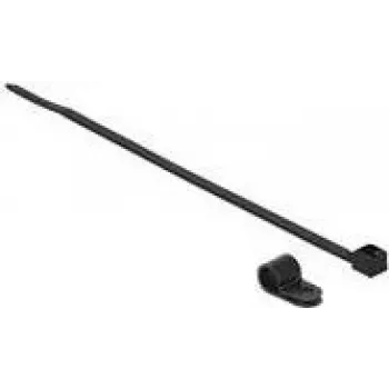 Schraubbefestigungs-Kabelbinder DeLOCK 18864 Nylon Schwarz 200 mm 10 Stück