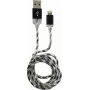 LC-POWER Kabel USB-Lightning-1M-8 1m schwarz/silber, USB-A auf Lightning (LC-C-USB-LIGHTNING-1M-8)