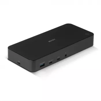 Lindy DST-Pro Universal, USB-C und Typ A Hybrid Laptop Dockingstation - 4K HDMI, 2x4K (DP oder HDMI)