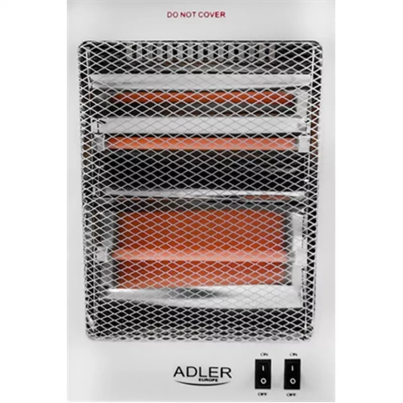 Adler | Heizgerät | AD 7709 | Halogen-Heizgerät | 800 W | Anzahl der Leistungsstufen 2 | Weiß