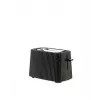 Toaster Alessi MDL08B Schwarz — Plissé-Design, 6 Bräunungsstufen, Bagel/Auftauen/Aufwärmen, 340×185×250 mm