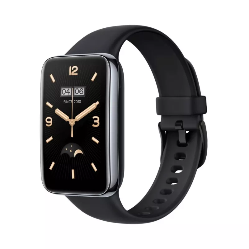 Silikon-Armband FIXED für Xiaomi Mi Smart Band 7 Pro – Schwarz, verstellbar, wasserbeständig