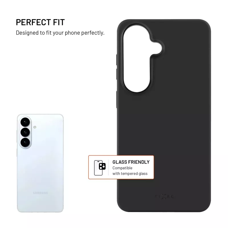 Fixed MagFlow | Backcover | Samsung | Galaxy S26 | Flüssigsilikon | Schwarz