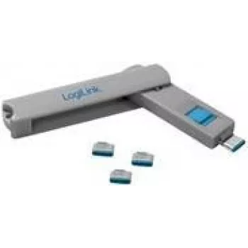LOGILINK AU0052 USB-C-Port-Blocker 1x Schlüssel und 4x Schlösser