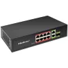 Ethernet Switch QOLTEC 52297 PoE RJ45 mit PoE-Uplink und SFP-Port