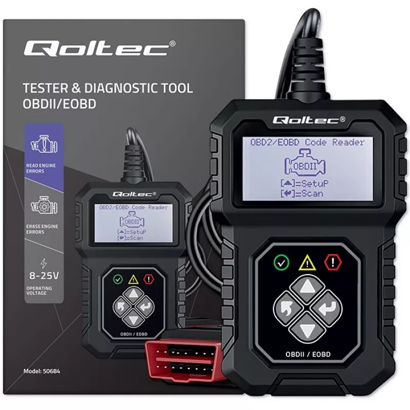OBDII Diagnosetester QOLTEC ProLine (Modell 50684)