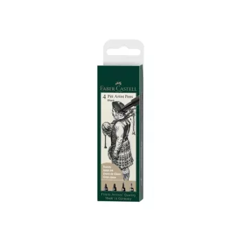 Filzstift Faber-Castell 167153 — Fasermaler, schwarz, Einzelstück
