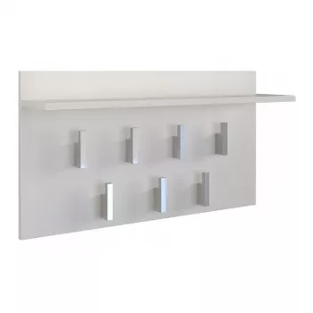 Kleiderhaken Top e shop WIESZAK 2F BIEL MAT, Spanplatte, 7 Haken, 700×200×400 mm