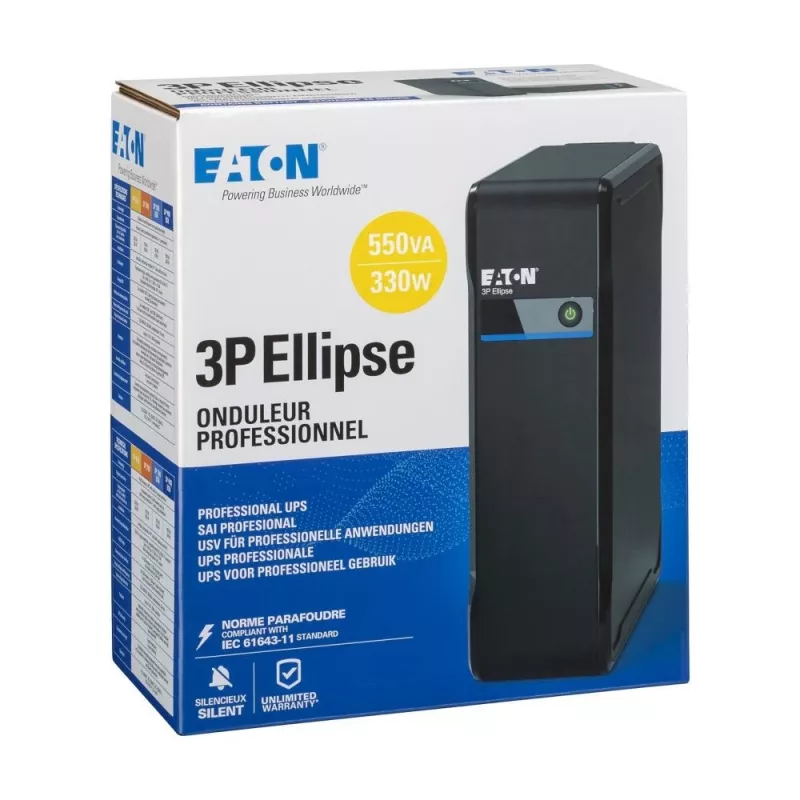 Eaton 3P550I USV Standby Offline 0,55 kVA 330 W 4 AC-Ausgänge