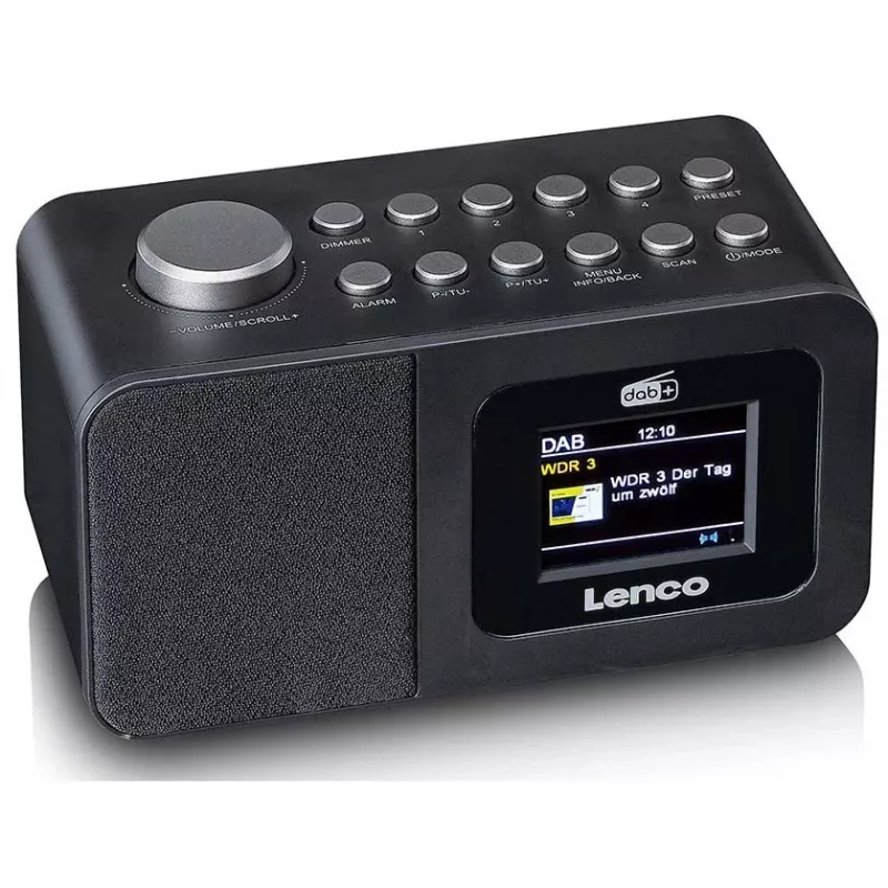 Tischradio Lenco CR-625BK — UKW/MW-Empfänger mit Bluetooth, schwarz