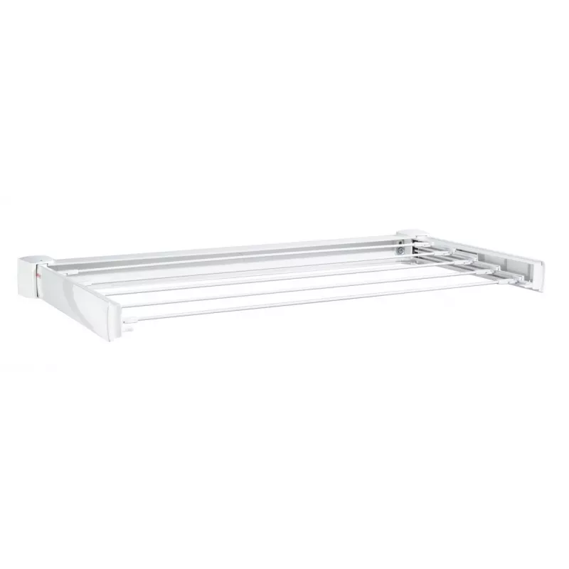 Wandmontiertes Regal Leifheit Telegant 30 Protect Weiß, Breite 720 mm, Tiefe 370 mm, 3 m Leine